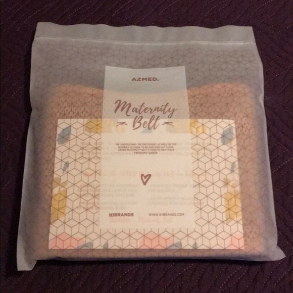 AZMED MATERNITY SUPPORT BELT  NEW IN PACKAGE TAN BELLY BINDER LIFT  43 1/2” X 7” - Picture 2 of 4